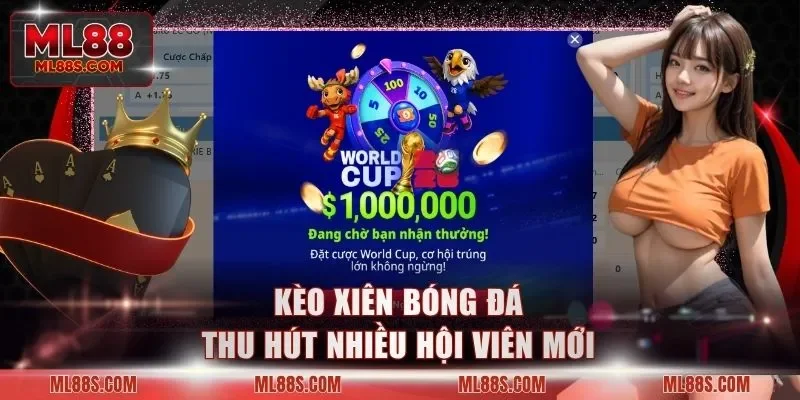 Kèo xiên bóng đá thu hút nhiều hội viên mới